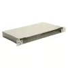 EQUIP 19 inch Glasfaser-Space-Box-Gehäuse, 1U, Stahl, Grün, ohne Panel