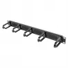 Equip 19-Zoll-Kabelmanagement-Panel, 5 Kunststoffringe, Stahl, 1U, Schwarz (RAL 9005)