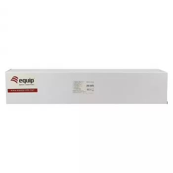 Equip 19-Zoll-Kabelmanagement-Panel mit 5 Kunststoffringen, Stahl, 1U, RAL7035