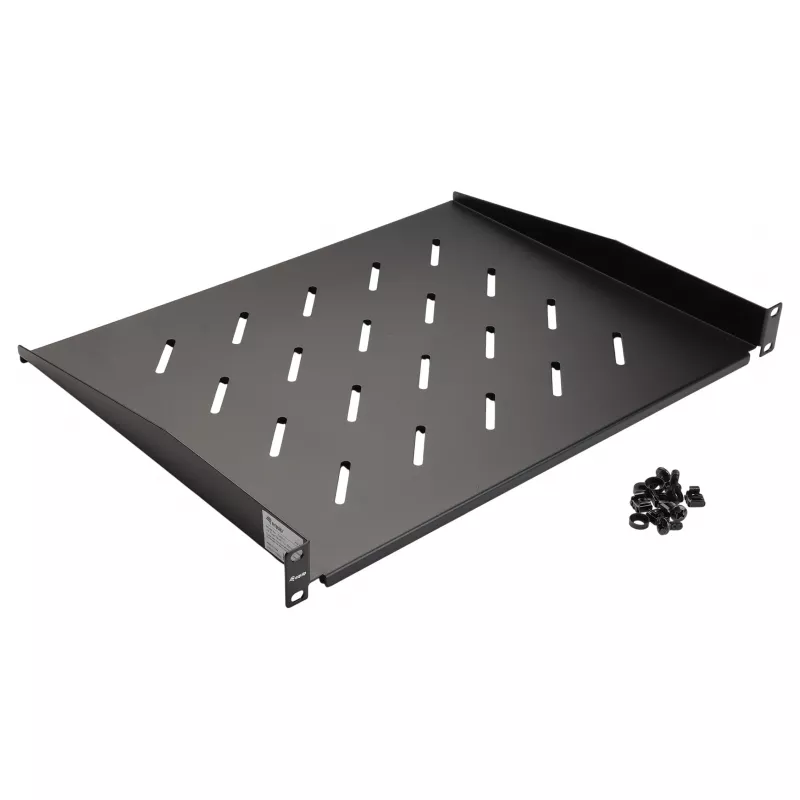 Equip 19 Zoll Festes Rack-Regal 1U 350 mm Schwarz für Server-Racks