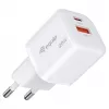 Equip 2-Port USB-C PD3.0/USB-A GaN Wandladegerät 20W Weiß