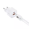 Equip 2-Port USB-C PD3.0/USB-A GaN Wandladegerät 20W Weiß