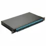 EQUIP 24-Port Glasfaser-Spleißbox, LC Duplex, OM3, 1U, bestückt, Schwarz