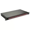 Equip 24-Port Glasfaser-Spleißbox, LC Duplex, OM4, 1U, bestückt, schwarz