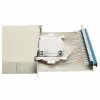 EQUIP 24-Port Glasfaser-Spleißbox, LC Duplex, OS2, 1U, bestückt, Grau