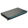 Equip 24-Port Glasfaser-Spleißbox, SC Duplex, OM3, 1U, bestückt, Schwarz
