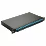 Equip 24-Port Glasfaser-Spleißbox, SC Duplex, OM3, 1U, bestückt, Schwarz
