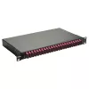 Equip 24-Port Glasfaser-Spleißbox, SC Duplex, OM4, 1U, bestückt, Schwarz