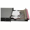 Equip 24-Port Glasfaser-Spleißbox, SC Duplex, OM4, 1U, bestückt, Schwarz