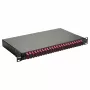 Equip 24-Port Glasfaser-Spleißbox, SC Duplex, OM4, 1U, bestückt, Schwarz