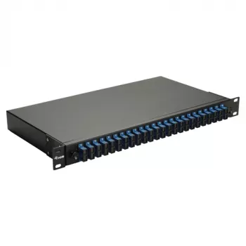 Equip 24-Port Glasfaser-Spleißbox, SC Duplex, OS2, 1U, bestückt, Schwarz