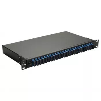 Equip 24-Port Glasfaser-Spleißbox, SC Duplex, OS2, 1U, bestückt, Schwarz