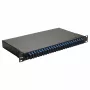 Equip 24-Port Glasfaser-Spleißbox, SC Duplex, OS2, 1U, bestückt, Schwarz