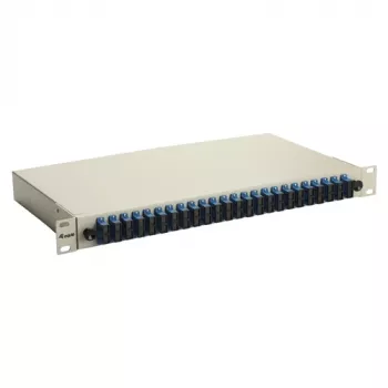Equip 24-Port Glasfaser-Spleißbox, SC Duplex, OS2, 1U, bestückt, Grau