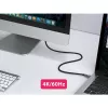 EQUIP 578203 USB-C auf USB-C aktives optisches Kabel 7,5 m 4K@60Hz 10Gbit/s PD 60 W Schwarz