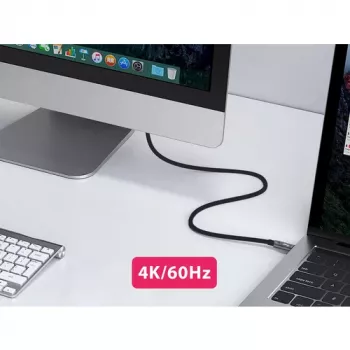 EQUIP 578203 USB-C auf USB-C aktives optisches Kabel 7,5 m 4K@60Hz 10Gbit/s PD 60 W Schwarz