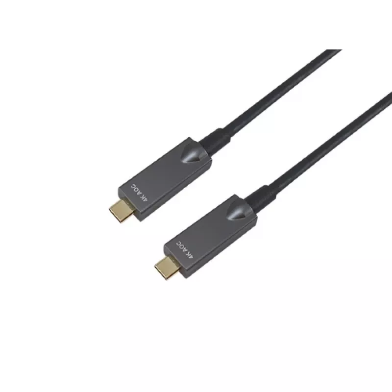 EQUIP 578203 USB-C auf USB-C aktives optisches Kabel 7,5 m 4K@60Hz 10Gbit/s PD 60 W Schwarz