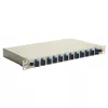 Equip 591911 12-Port SC Duplex Glasfaser-Spleißbox, OS2, 1U, komplett ausgestattet, Grau
