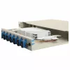 Equip 591911 12-Port SC Duplex Glasfaser-Spleißbox, OS2, 1U, komplett ausgestattet, Grau