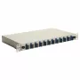 Equip 591911 12-Port SC Duplex Glasfaser-Spleißbox, OS2, 1U, komplett ausgestattet, Grau