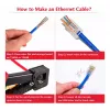 Equip Cat.6A RJ45 geschirmter werkzeugloser Feldkonfektionierbarer Stecker (100er-Pack)
