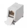 Equip Cat6A geschirmter Keystone-Koppler 1xRJ45 DIN-Schiene Grau