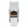Equip Cat6A geschirmter Keystone-Koppler 1xRJ45 DIN-Schiene Grau