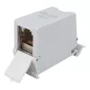 Equip Cat6A geschirmter Keystone-Koppler 1xRJ45 DIN-Schiene Grau