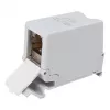Equip Cat6A geschirmter Keystone-Koppler 1xRJ45 DIN-Schiene Grau