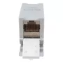 Equip Cat6A geschirmter Keystone-Koppler 1xRJ45 DIN-Schiene Grau
