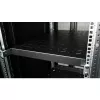 Equip EZVS-19-1-10-B 19 Zoll 1U feste Rackablage, 1000 mm Tiefe, Schwarz – Stahl in schwerer Ausführung, 100 kg Tragkraft
