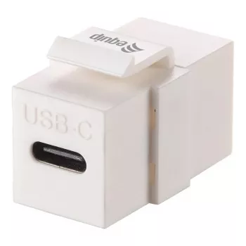 Equip Keystone Coupler USB 3.2 Gen 2 USB-C auf USB-C Buchse zu Buchse, Weiß