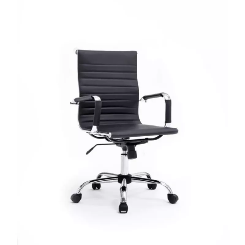 Equip Bürostuhl mit gerippter Polsterung/Rückenlehne Schwarz