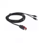 Equip PoweredUSB-Kabel 24V auf Mini-DIN 3-Pin Stecker 3,00m Schwarz