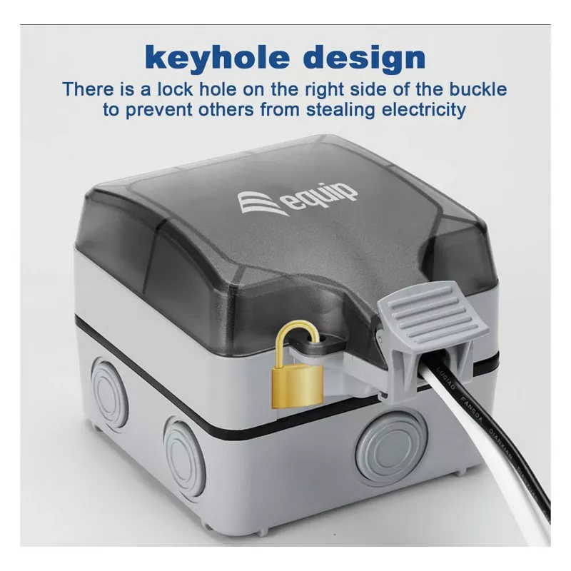 EQUIP Aufputzdose 1-Port Keystone ungeschirmt Außenbereich Grau IP44