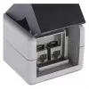 EQUIP Aufputz-Gehäuse 2-Port Keystone ungeschirmt Outdoor Grau