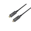 EQUIP USB-C auf C aktives optisches Kabel 7,5 m 8K 60 Hz PD 60 W 10 Gbit/s Schwarz