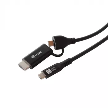 Equip USB-C auf USB-C + HDMI Adapter mit 100W Power Delivery, 4K 60Hz, Aluminium