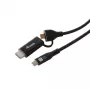 Equip USB-C auf USB-C + HDMI Adapter mit 100W Power Delivery, 4K 60Hz, Aluminium