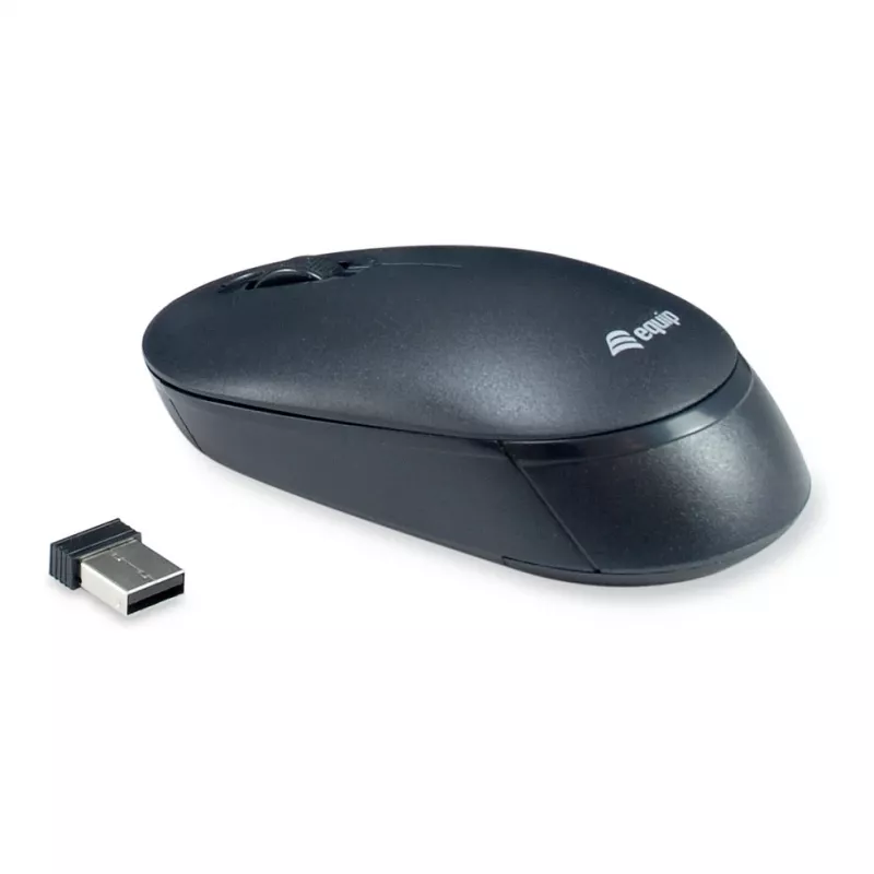 Equip Kabelloses Tastatur- und Maus-Set - Deutsches Layout - Schwarz