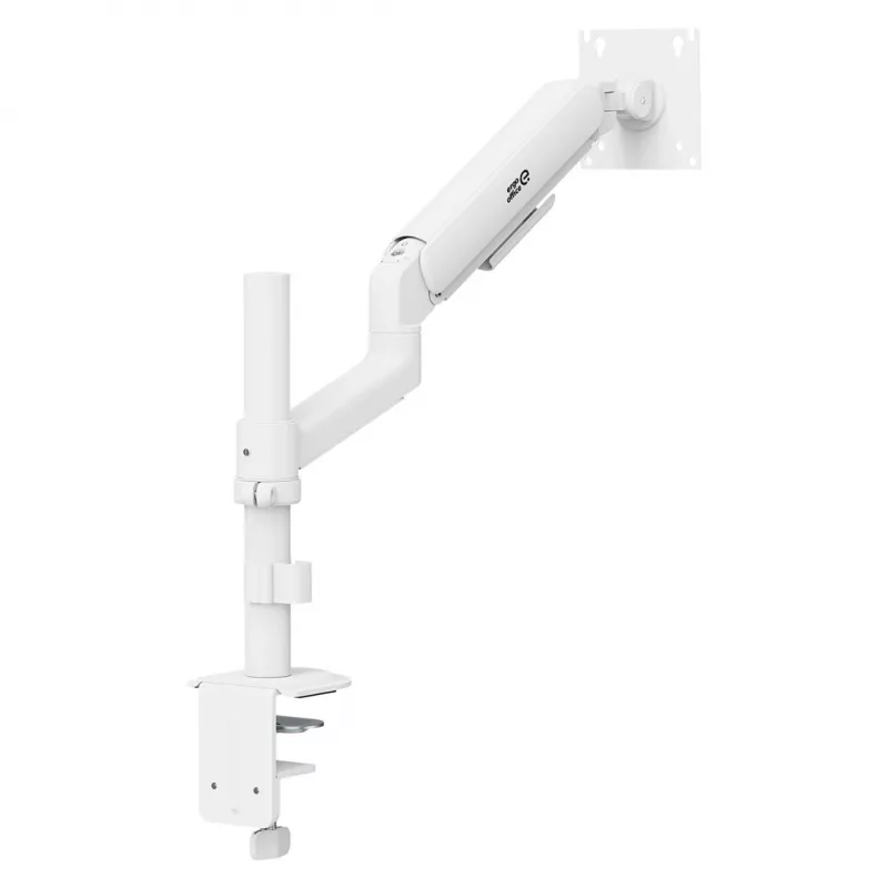 ERGO OFFICE ER-691 W Gas-Feder-Tischhalterung für 17-32 inch Monitore bis 10 kg, Mattweiß