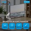 ERGO OFFICE ER-691 W Gas-Feder-Tischhalterung für 17-32 inch Monitore bis 10 kg, Mattweiß