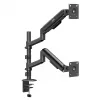 ERGO OFFICE ER-692 B Dual-Monitor-Tischhalterung, Gasfederarm, für 17-32 inch, 1-10 kg pro Arm, Matt Schwarz