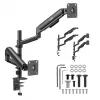 ERGO OFFICE ER-692 B Dual-Monitor-Tischhalterung, Gasfederarm, für 17-32 inch, 1-10 kg pro Arm, Matt Schwarz