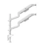 Ergo Office ER-692 W Dual-Monitor-Tischhalterung, Gasfeder, 17-32 inch, 1-10 kg pro Arm, Mattweiß