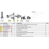 Ergonomic Solutions HMSHOST-INT5-02 Swingarm AP2 Drucker-Montagekit mit Kabelclip SP2, Sicherungsring und Druckerplatte für Epson TM-P1200, Schwarz