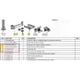 Ergonomic Solutions HMSHOST-INT5-02 Swingarm AP2 Drucker-Montagekit mit Kabelclip SP2, Sicherungsring und Druckerplatte für Epson TM-P1200, Schwarz
