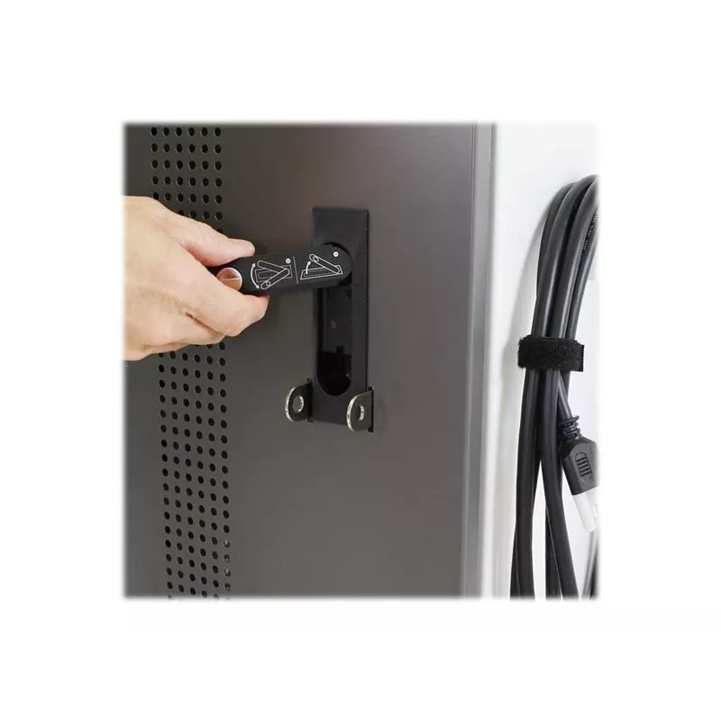 Ergotron YES35 Ladewagen für 35 Geräte - abschließbar, grau/weiß, bis 10 Zoll Bildschirm
