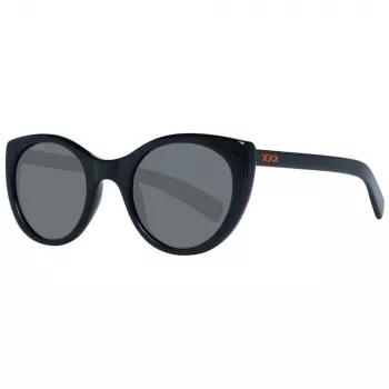 ERMENEGILDO ZEGNA SONNENBRILLE ZC0009-01A50 Unisex 50/23/145 mm Schwarz Acetat Graue Gläser UV400