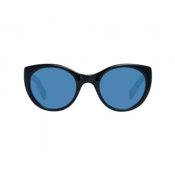 ERMENEGILDO ZEGNA Unisex Sonnenbrille ZC0009-01V50 - Schwarzer Acetatrahmen, graue Gläser 50/23/145 mm